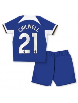 Chelsea Ben Chilwell #21 Replika Hemmakläder Barn 2023-24 Kortärmad (+ byxor)